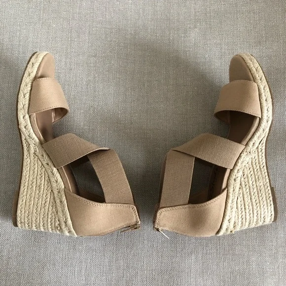LifeStride Womens Thrive Strappy Espadrille Wedge Sandal, Taupe, 8 US - Picture 9 of 14